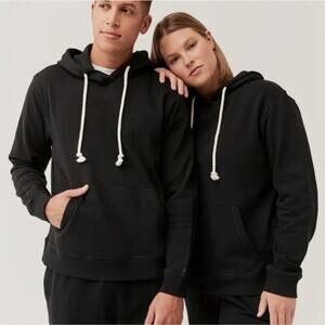 Pact NWT One For All Unisex Hoodie Sweatshirt Black XS Organic Cotton Gift